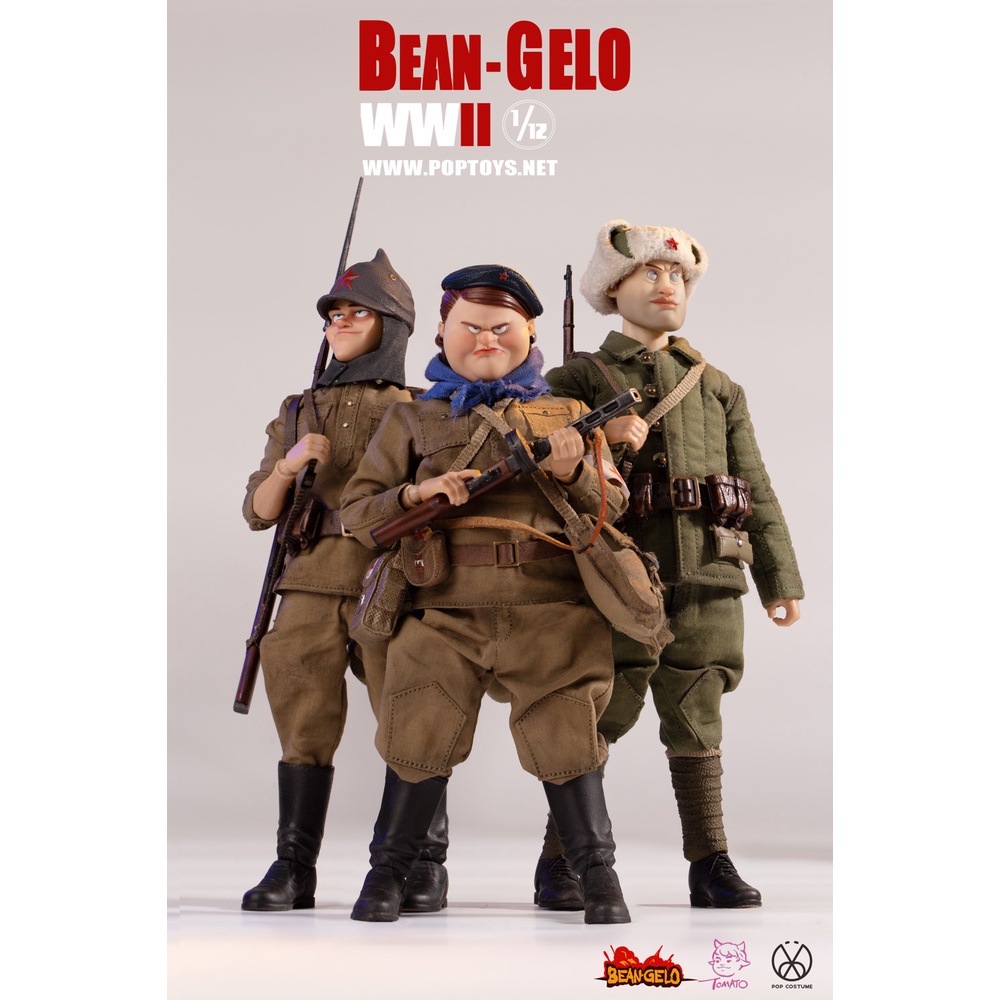 Bean Gelo Series Valeriy Susanna Anton Set POP TOYS BGS023 1/12 1:12