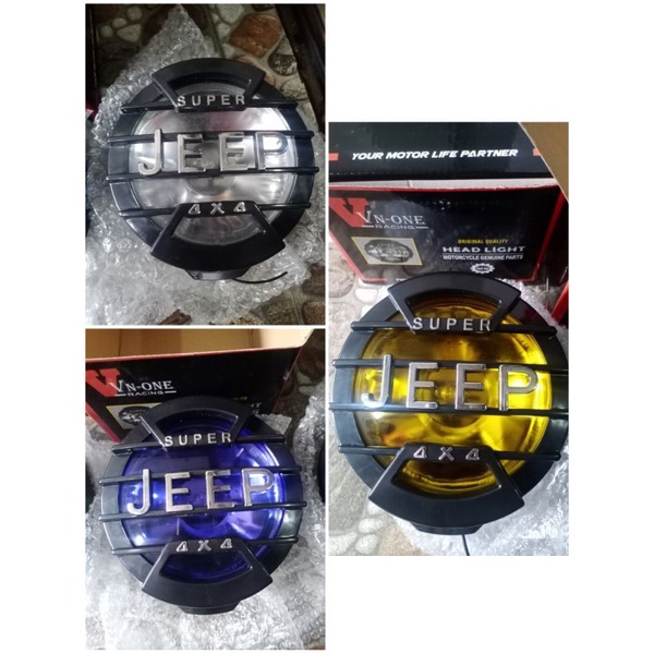 lampu depan jeep 4x4 6,5 inch bohlam 3/daymaker jeep super bohlam h3 universal mobil motor 12v vixio