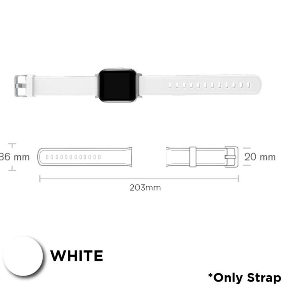 Super Kejutan Aukey Smartwatch Strap White