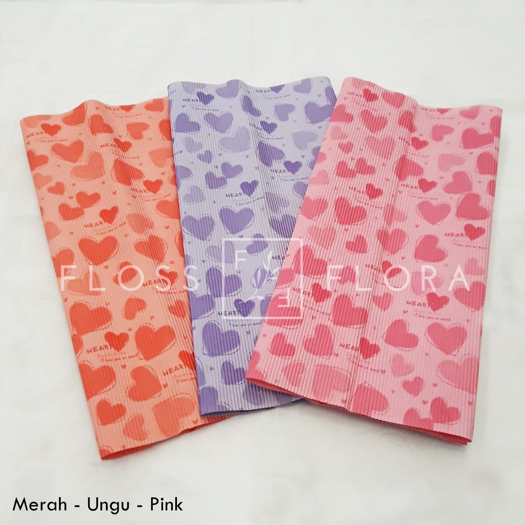 

Bungkus Kado / Paper Wave Heart (Isi 5Pcs)