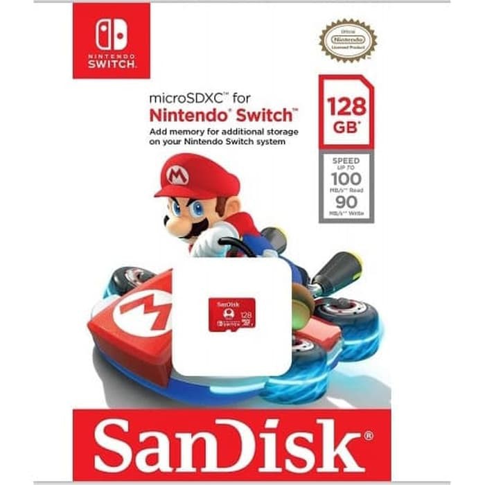 Micro SD SanDisk 128GB MicroSDXC U3 4K Ultra HD Licensed Memory Cards For Nintendo Switch Original