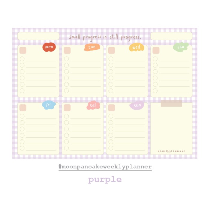 

Moon Pancake Weekly Planner - Purple promo