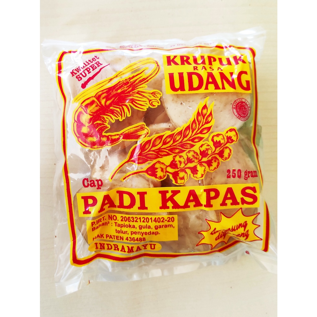 

KRUPUK UDANG SUPER CAP PADI KAPAS 250 gr