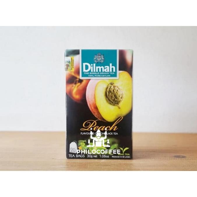 

[ COD ] Teh Dilmah Peach (20 x 1,5gr) | Tag Tbag | Teh Celup | Non-Amplop SALE Kode 1464