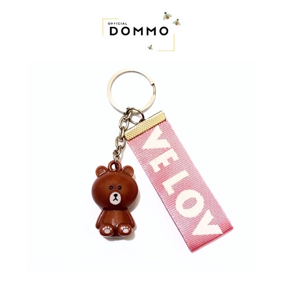 DOMMO - D6062 Gantungan LOVE BEAR Keychain Gantungan Kunci Aksesoris Tas