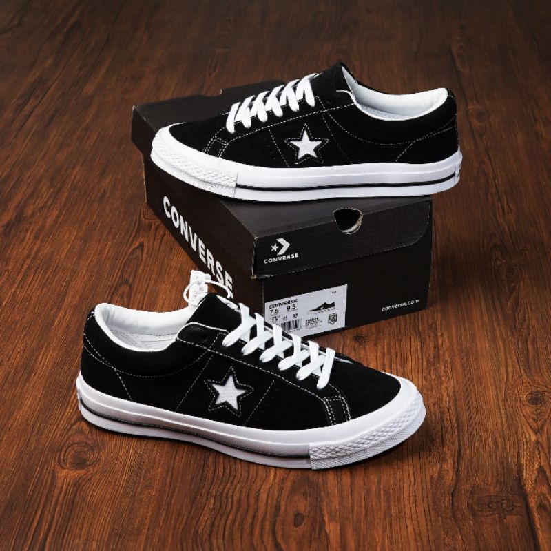 CONVERSE ONE STAR SUEDE BLACK