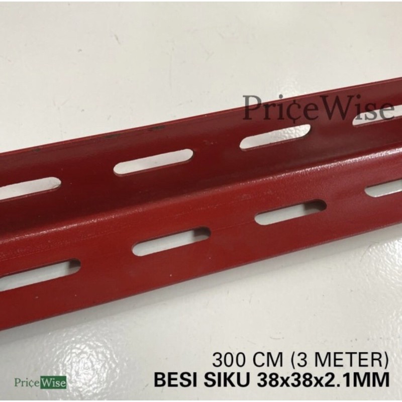 Besi Siku Lobang 300cm x 2.1mm / Rak Siku Lemari Siku Rak Besi - PRODUK CUSTOM