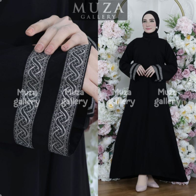 MUZA ABAYA HITAM ABAYA TURKEY ATHIFAH (BUSUI)