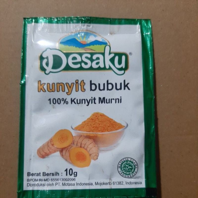 

DESAKU - KUNYIT BUBUK SACHET 10 G | 100 % KUNYIT MURNI