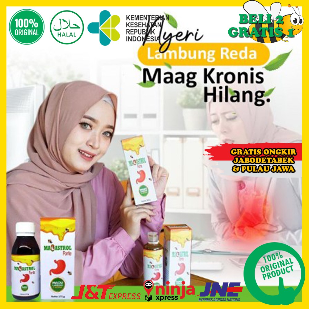 

Obat Asam Lambung Maag Gerd 100% Original Beli 2 Gratis 1 Madu Magastrol Forte Obat Herbal HALAL MUI