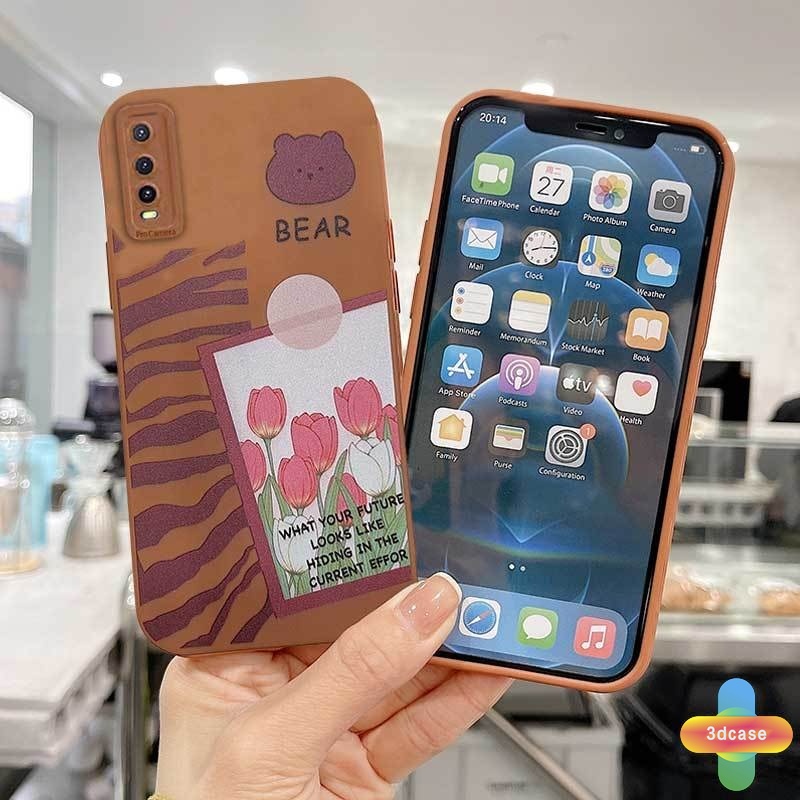 Angel Eyes Soft Case Motif Fashion Chocolate Heart Bear Untuk VIVO Y15S Y15A Y10 Y76S Y76 Y91 Y12S Y12 Y20 Y91C Y21 2021 Y30 Y21S Y20S Y12i  Y30i Y93 Y95 Y15 Y17 Y53 Y50 Y53S Y51 2020 Y51A Y33S Y1S Y11 Y31 Y20i Y91i Y90 Y51S Y12A