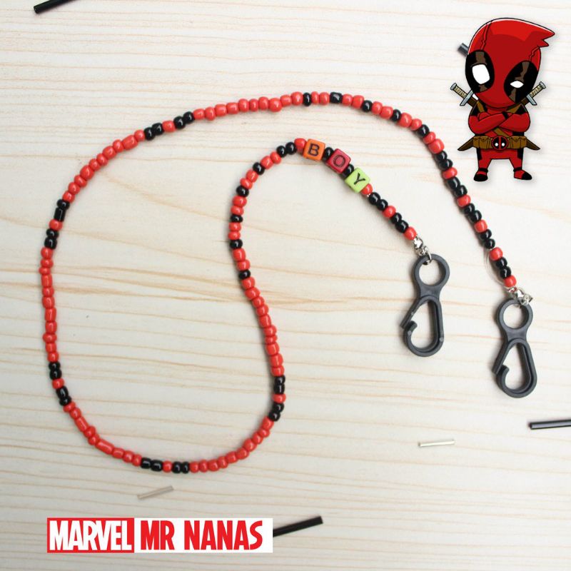 kalung masker anak laki-laki (bisa request nama)