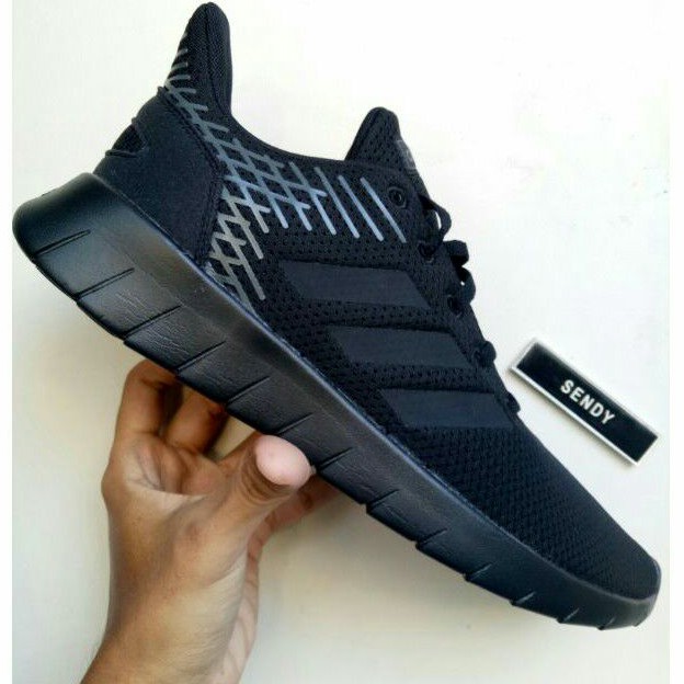 Adidas Asweerun Black F36333 Sepatu Running Olahraga Pria Original