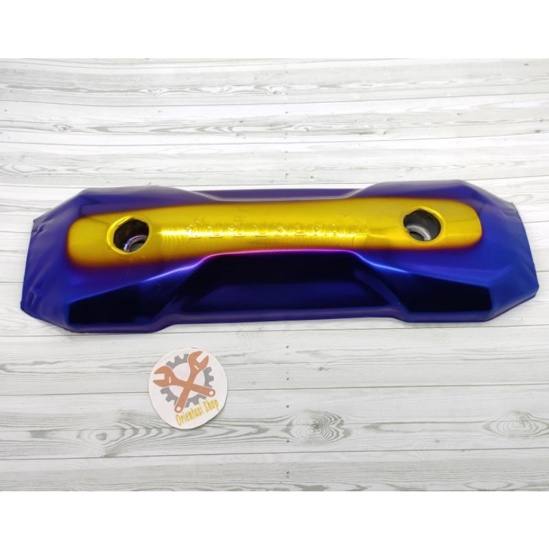 Tameng knalpot twotone tulisan Thailand tameng kenalpot zoomer honda beat sccopy vario
