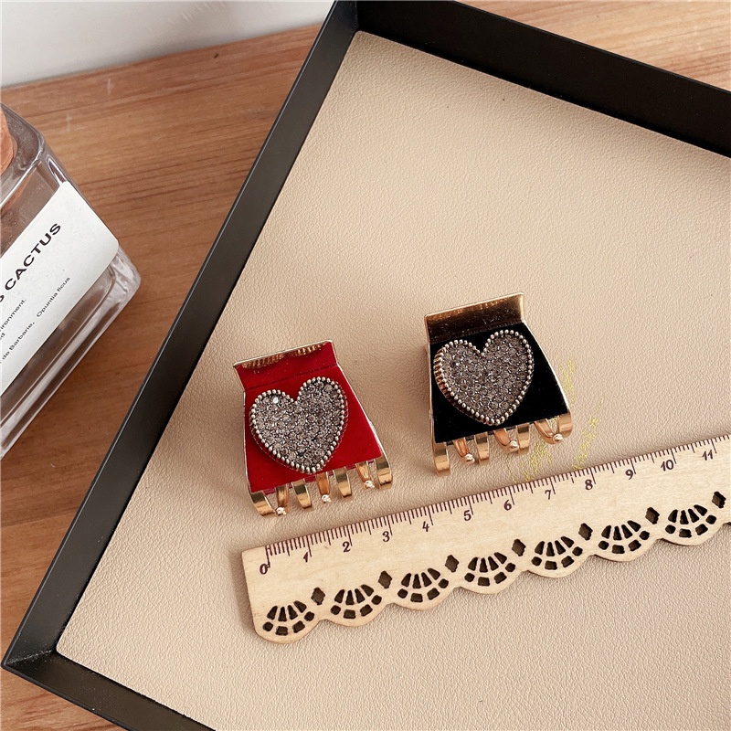 2022 Jepit Rambut Bentuk Cakar Kepiting Aksen Berlian Imitasi Untuk Wanita