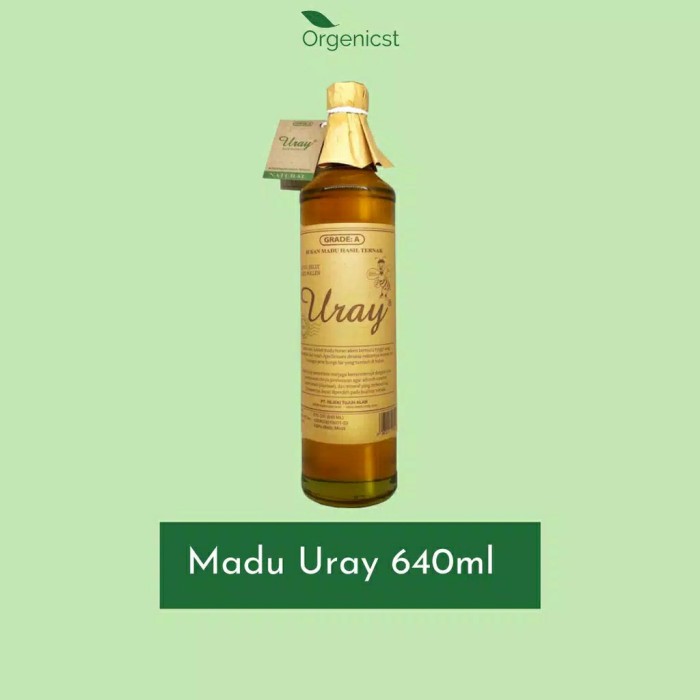 

Madu Uray Original Natural Honey (Madu hutan) Grade A - 875gr - Organik 640ml