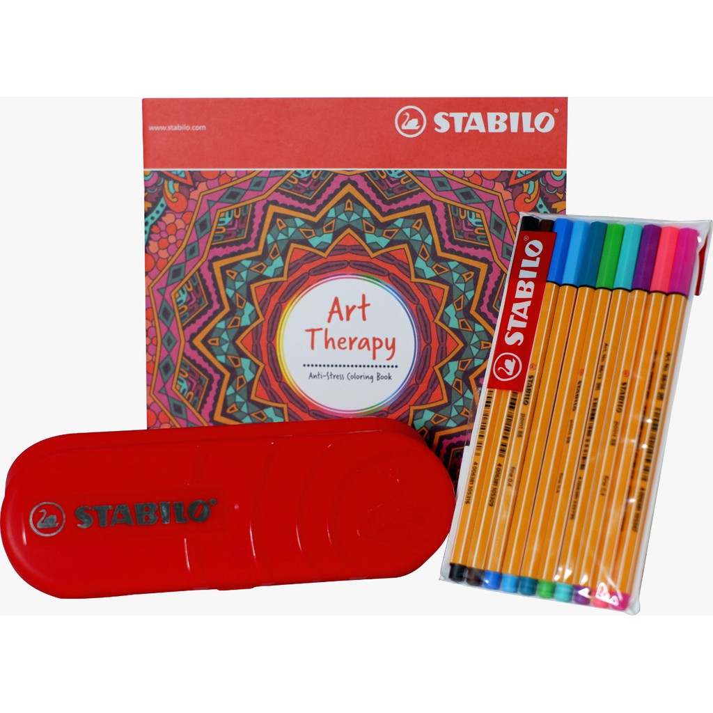 STABILO Set 10pc Point 88 All Color - Original