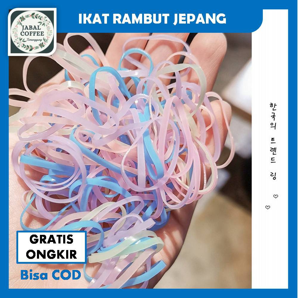 Ikat Rambut Jepang Free Ziplock 1000 Pcs / Ikat Rambut / Ikat Jepang J87