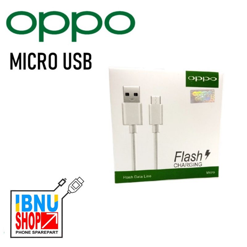 Kabel Data OPPO Micro USB 2A Original - OPPO A3S A5S F1s F5 F1 A37 A57 A39 A83 A71 F7 Charger