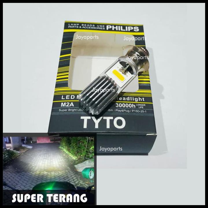 BOLEH DS Lampu Philips LED Depan Motor Bebek Matic Supra Beat Mio Vario