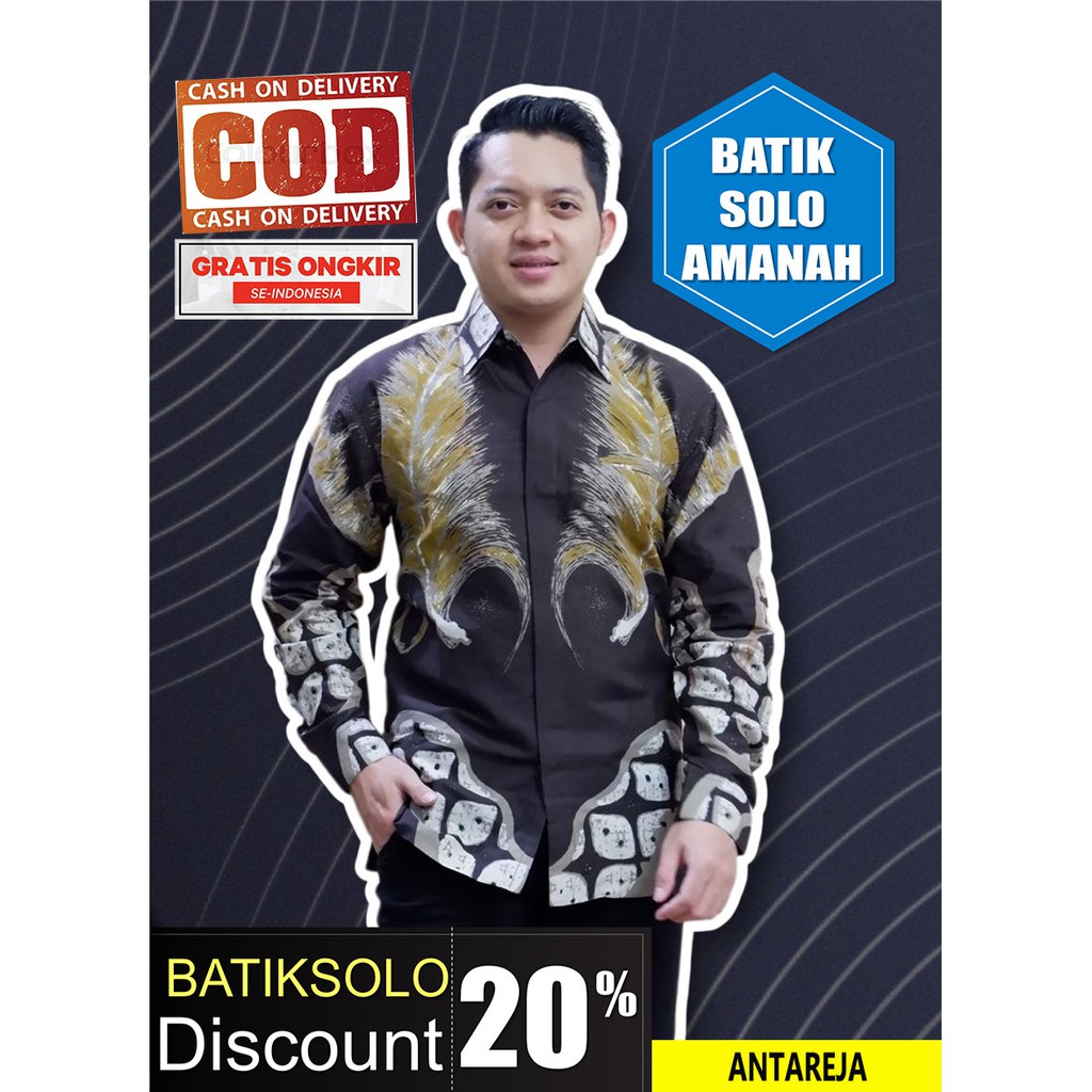 ANTAREJA BATIK INDONESIA KEMEJA BATIK PRIA SOLO LENGAN PANJANG LAPIS FURING ATASAN PREMIUM MODERN KATUN HALUS GURDO ABRIT MANUK KEMBAR PANDU AJI PARANG KERIS GONDROWARU BIMA ASTAGUNA DANURDARA SAWUNG SAR SEKAR PEKEN KAMANDANU BATIK SOLO AMANAH BATIKSOLO