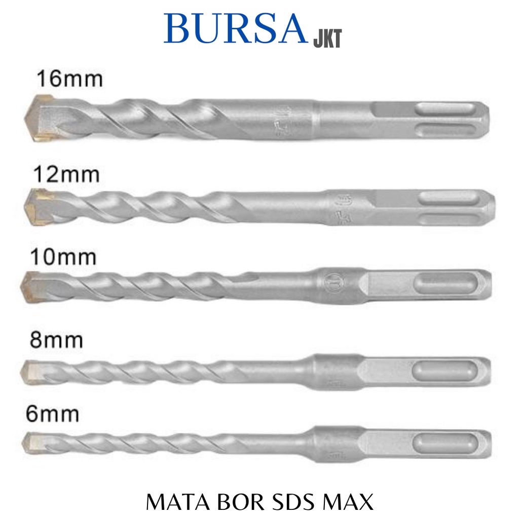 MATA BOR BOBOK PAHAT BETON SDS MAX 14 MM X 200 MM CONCRETE DRILL BIT