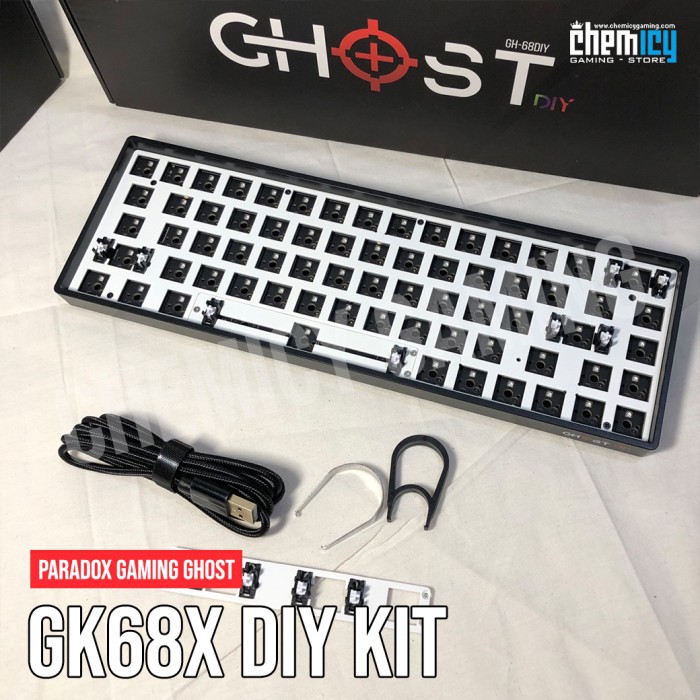 Paradox Gaming GHOST DIY GK68X Wired Kit RGB Hot Swap Custom Keyboard