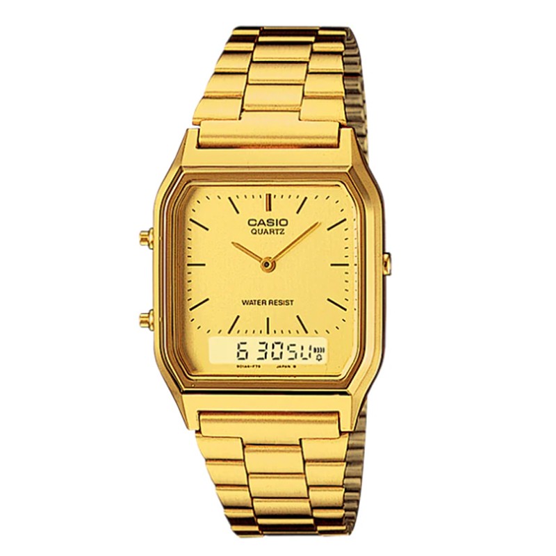 JAM TANGAN CASIO AQ-230GA-9DMQ Jam Tangan Wanita - Full Gold