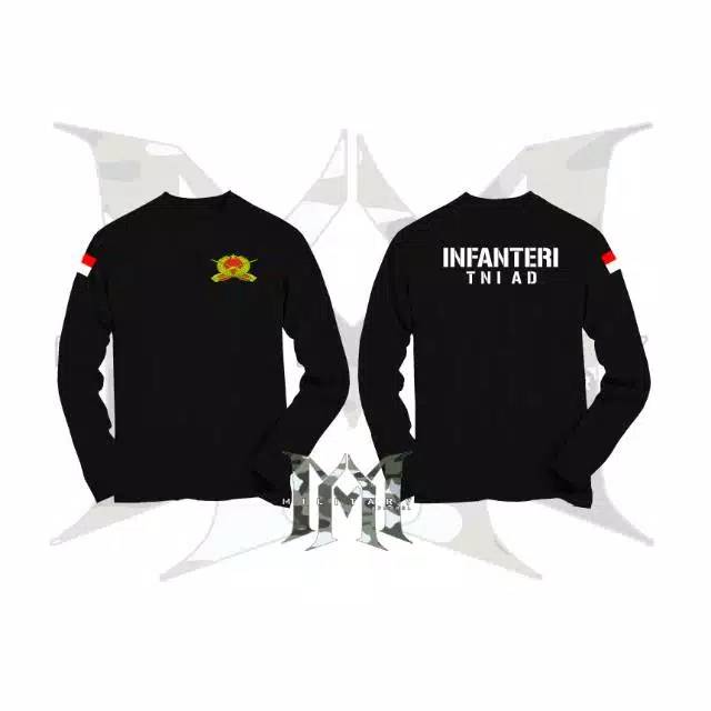 Kaos baju INFANTERI TNI AD Tangan panjang