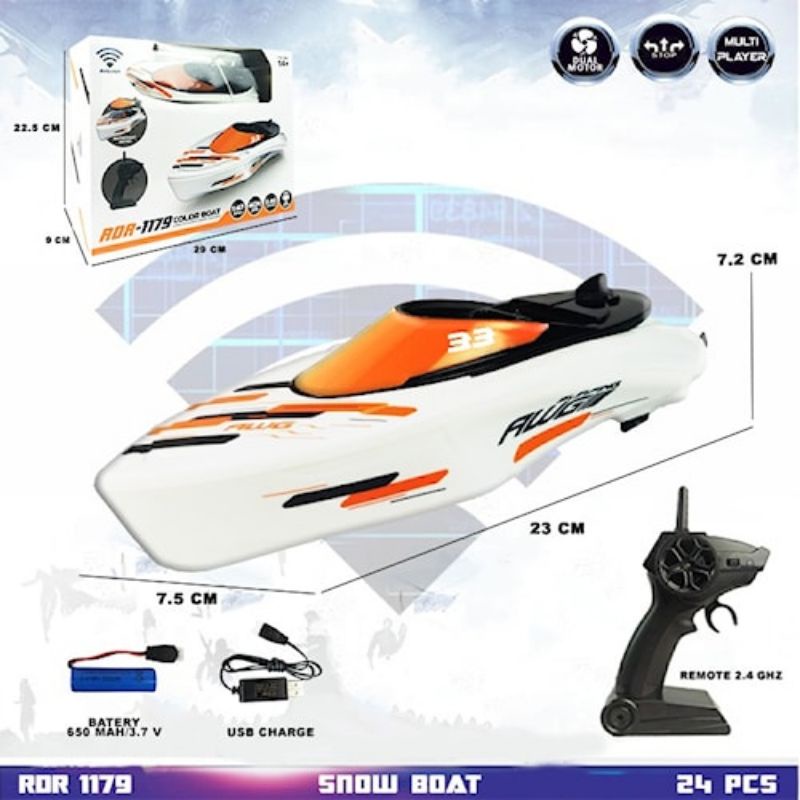 PROMO RDR1179 RC Mainan Perahu Perahuan Kapal Kapalan Laut Pesiar Speed