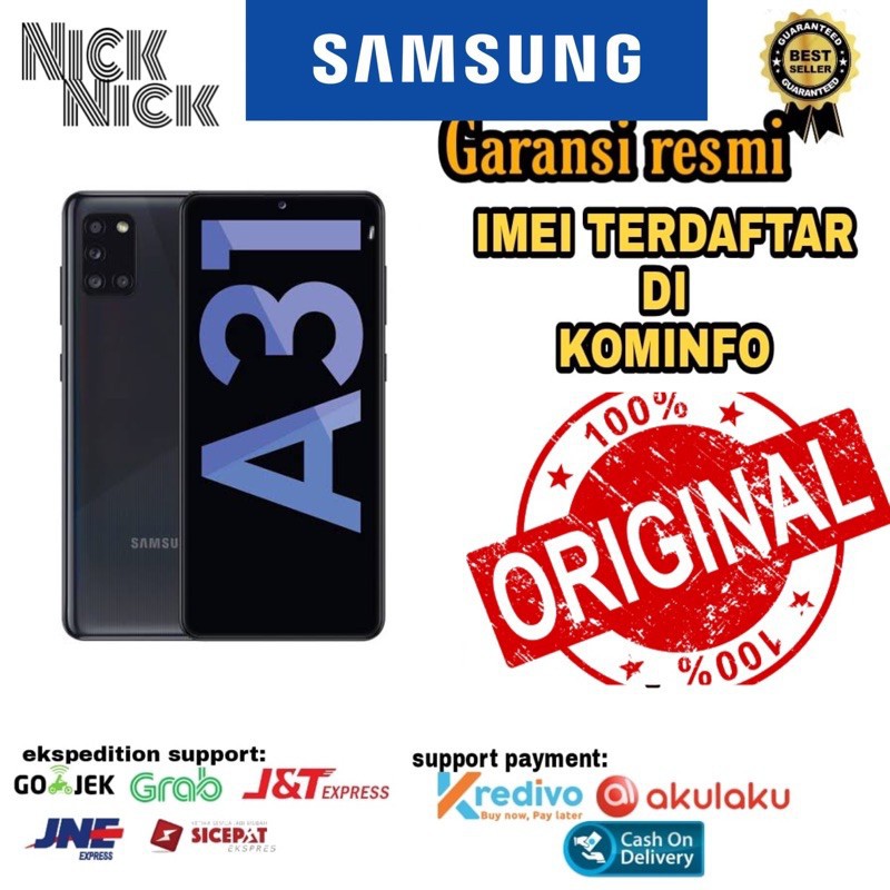 PROMO Cuci Gudang HP Samsung A31 6/128 Garansi Sein Resmi