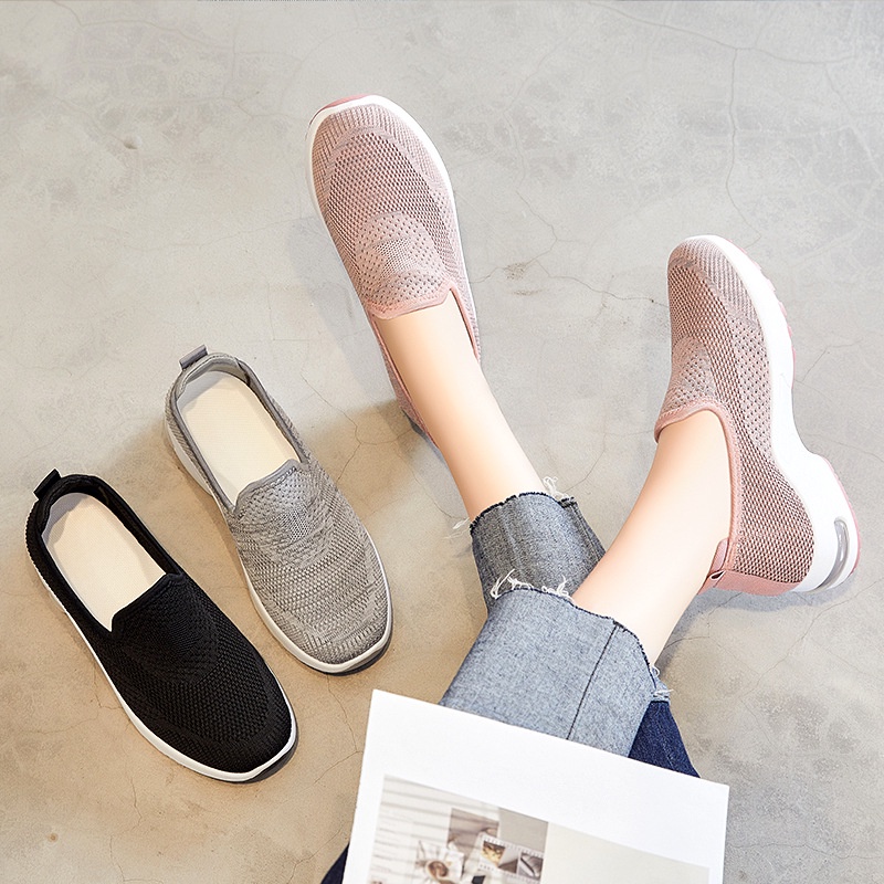 TBIG [COD] Size 36 - 41 Sepatu Slip On SHOES816 Wanita Import Korea Style Santai Wanita Sepatu