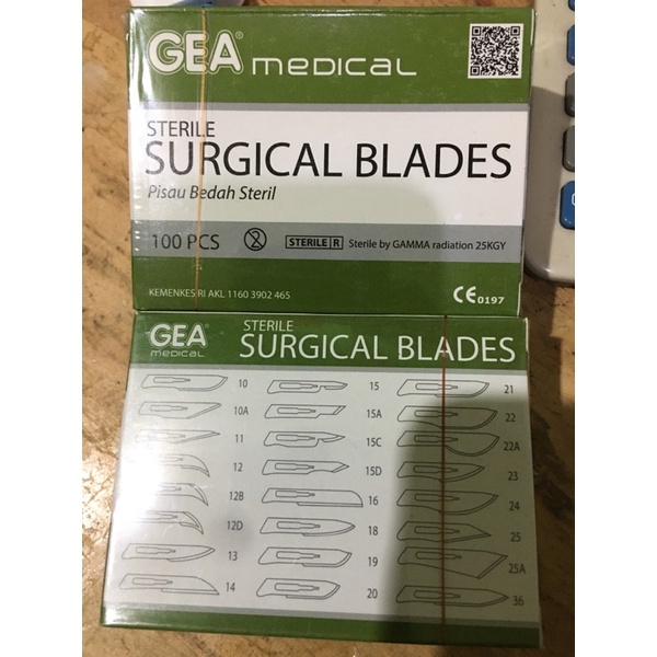 Surgical blade STERIL GEA/ pisau bedah steril GEA