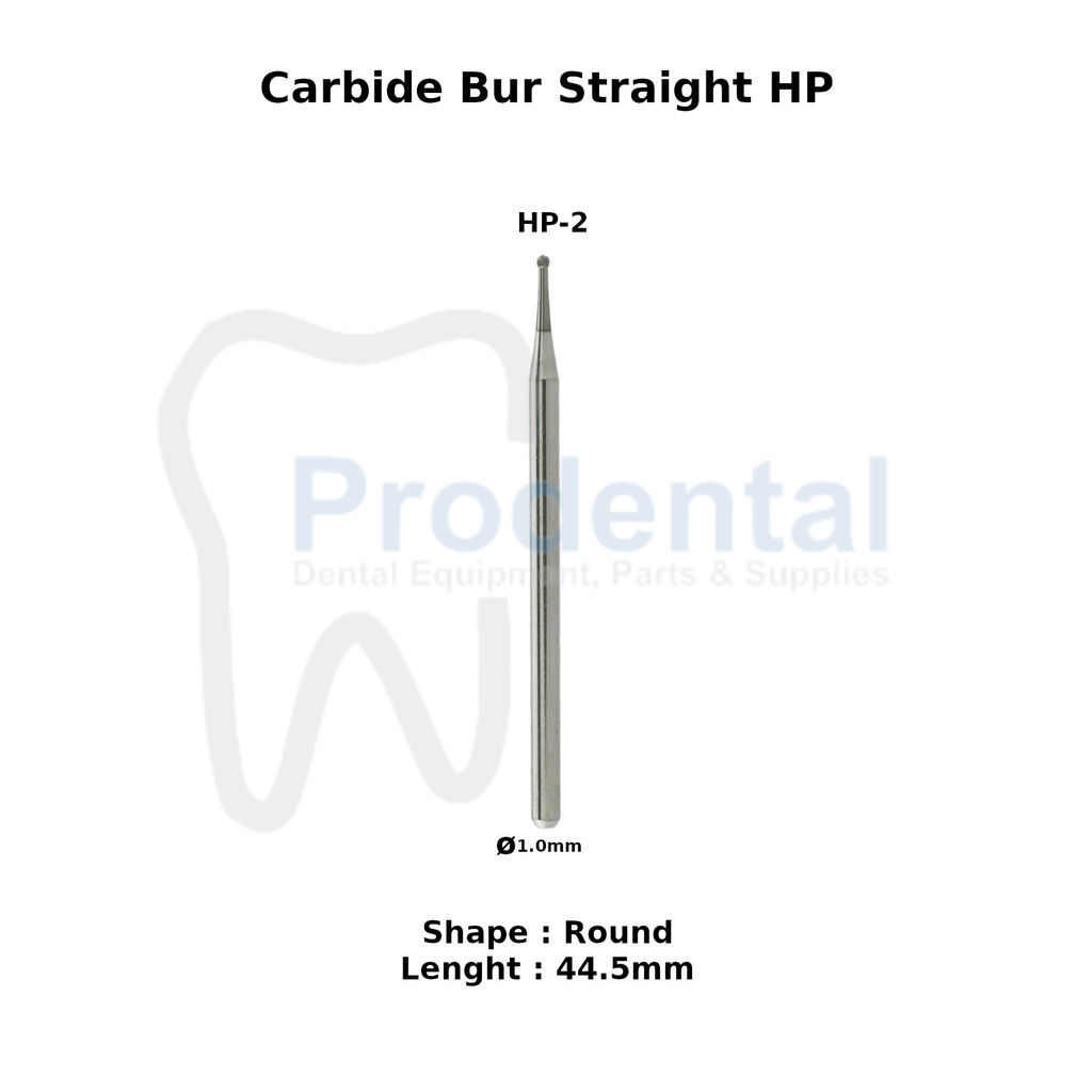 Dental surgical HP-2 bur tulang carbide tungsten round bur gigi odontek seperti SS White