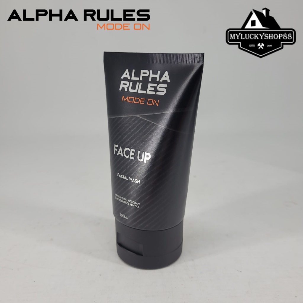 Alpha Rules Mode On Face Up Facial Wash 100ml Sabun Cuci Muka 100 ml