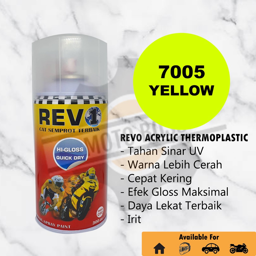 

Cat Semprot Acrylic Flourescent Revo YELLOW 7005 – PILOK PILOX AKRILIK