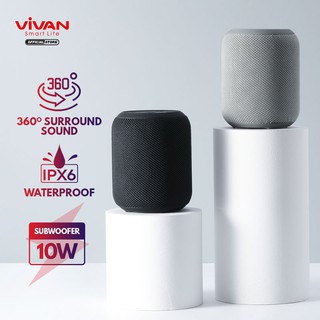 VIVAN Speaker Bluetooth VS12 V5.0 Surround Sound 360° Waterproof Sound Quality IPX6 Garansi Original