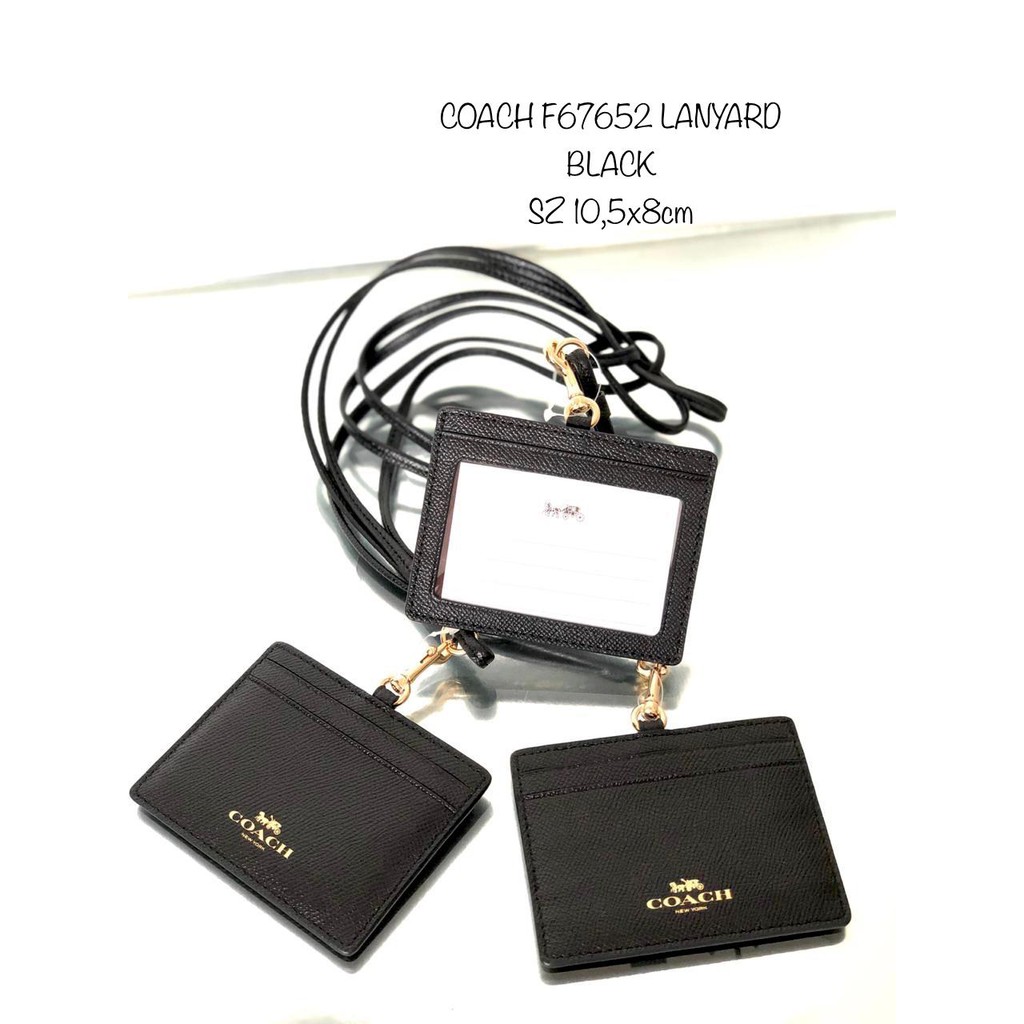 

COACH F67652 LANYARD BLACK SIZE 10,5x8cm
