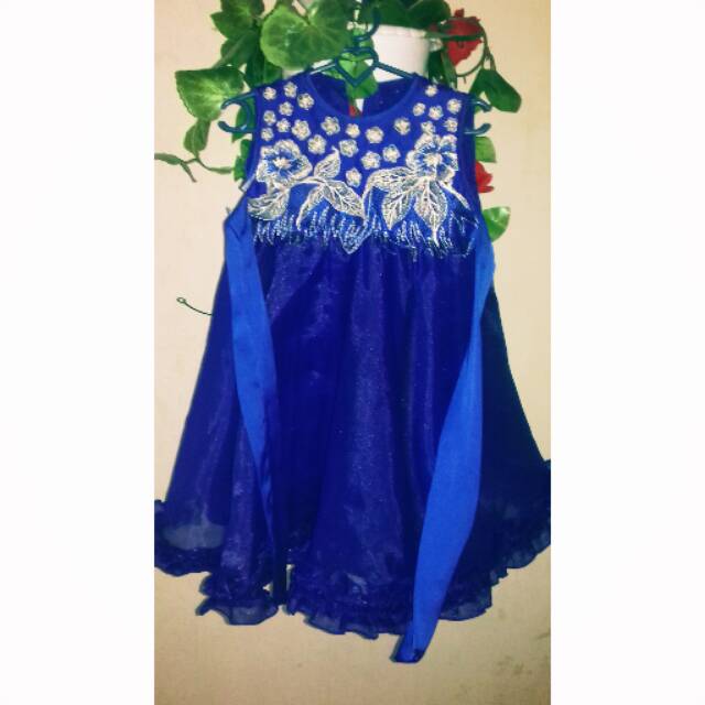 Gaun anak/ dres bayi/ dress pesta anak organza(PL)