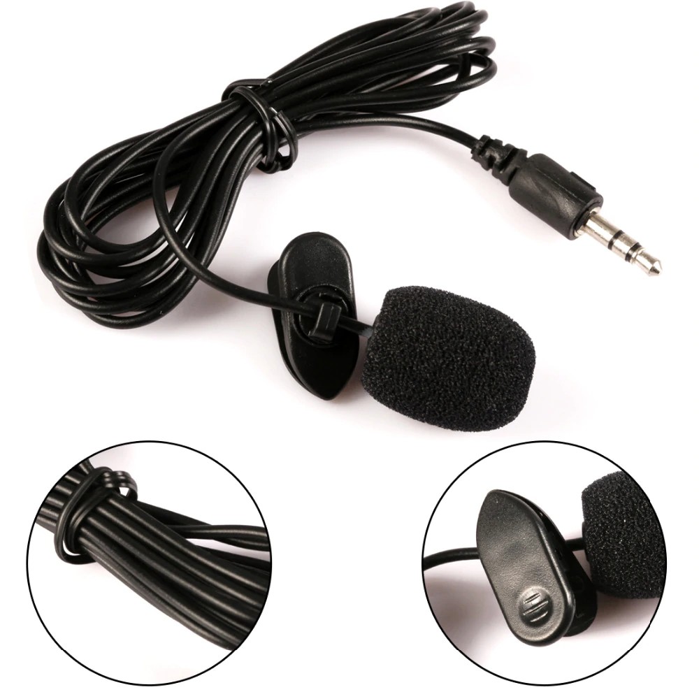 Mic Clip On 3.5mm / Audio Microphone Kabel Youtuber Mic Smule