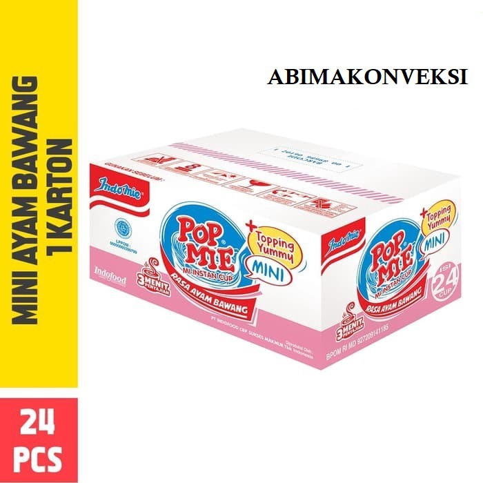

Pop Mie Mini Kuah Rasa Ayam Bawang 1 Dus/24pcs