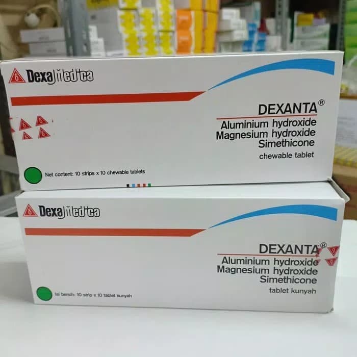 DEXANTA TABLET KUNYAH/ Dexanta Obat Lambung/ Tukak Lambung 100's