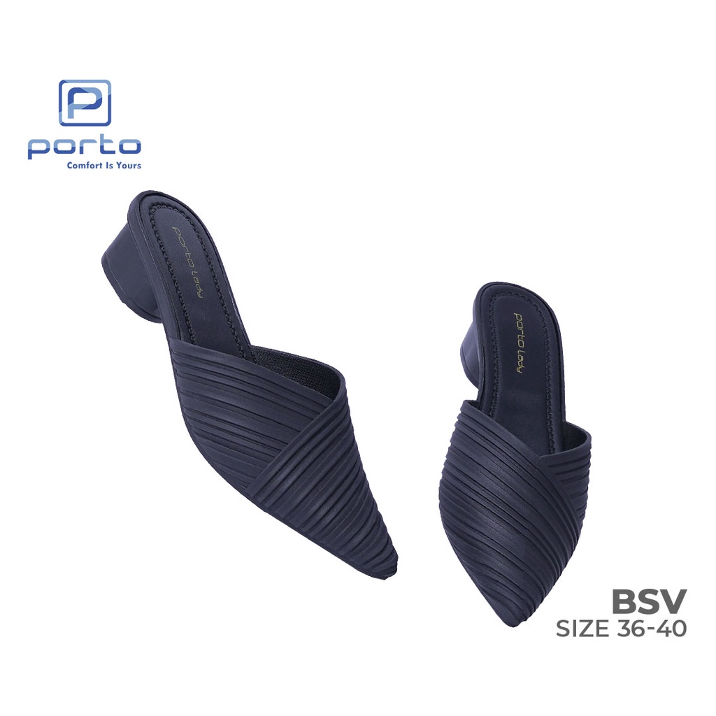 BSV - Porto Leveling Sepatu Kantor Wanita Korea Karet Casual Nyaman Terbaru Porto Lady