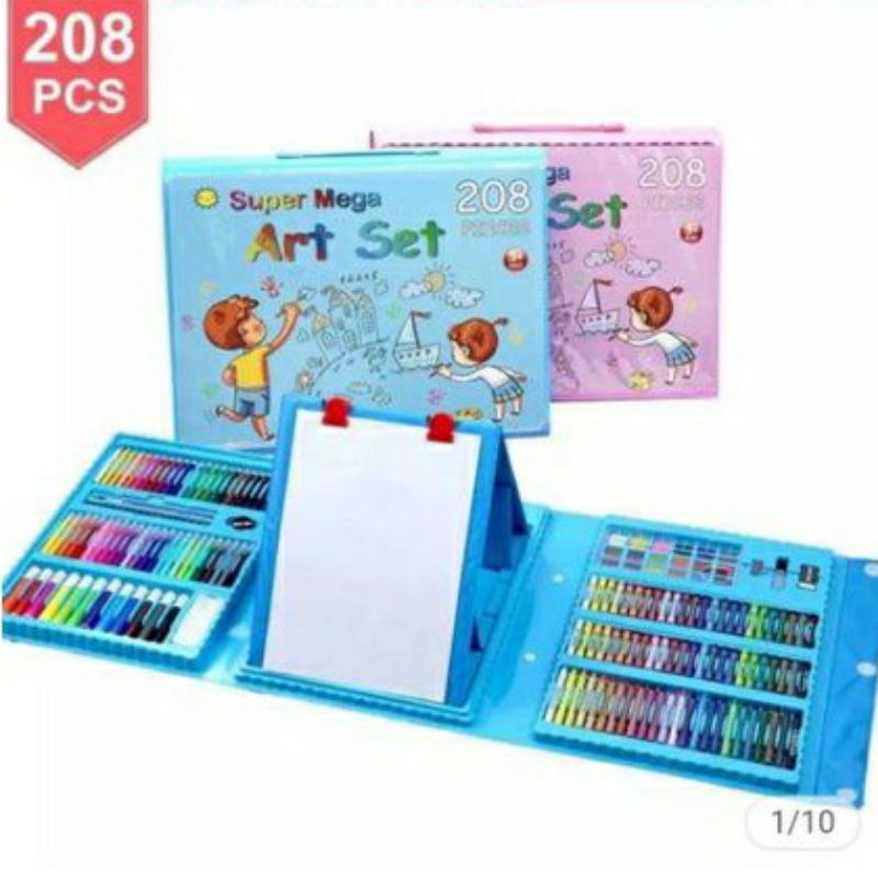 

Kalea. Crayon set isi 208 PC free bubble wrap dan paking dus