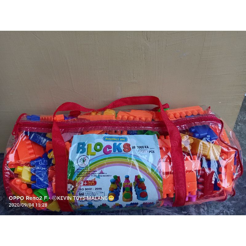 MAINAN BALOK isi 400 / BLOCK ISI 400 NEW 5008 KA mainan anak edukasi legoo block besar + boneka / LEGOO BLOCK KERETA N BONEKA