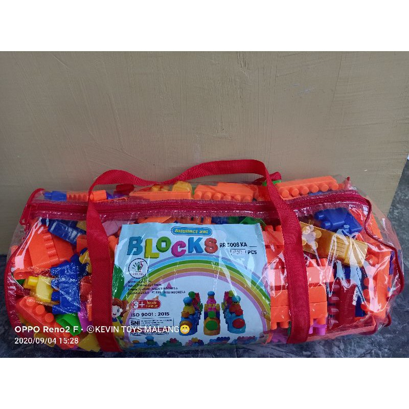 MAINAN BALOK isi 400 / BLOCK ISI 400 NEW 5008 KA mainan anak edukasi legoo block besar + boneka / LEGOO BLOCK KERETA N BONEKA