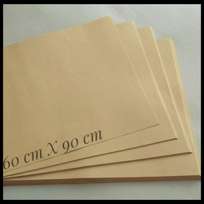

KERTAS SAMSON / KRAFT / PEMBUNGKUS 80 GR UK 60 CM X 90 CM ( ISI 25 LEMBAR )