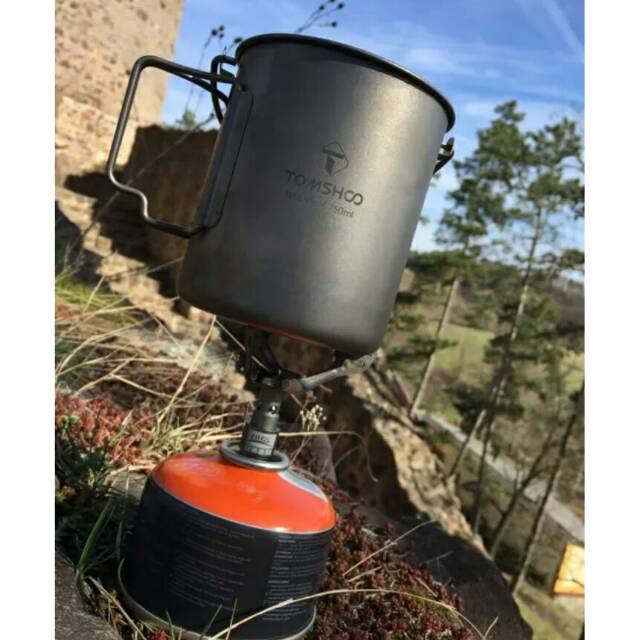 Mug Titanium Ultralight Tomshoo 750ml / Titanium Pot Ultralight Tomshoo
