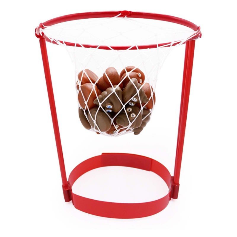 Mary Outdoor Headband Hoop Fake Poops Toys Security Catching Game Orang Tua-Anak Permainan Anak-Anak Basket Shooting Belajar Gi