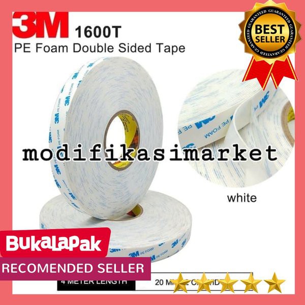 

Terlaris PROMO Double tape 3m pe foam 2cm x 4meter Murah